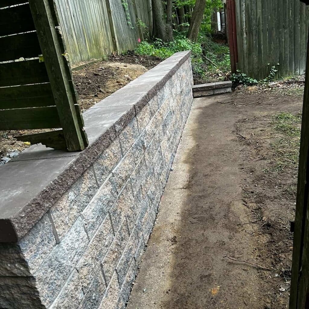 redline retaining wall